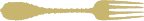 Icône illustrative fourchette dorée